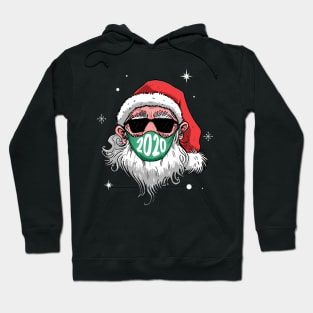 Santa Claus in facemask 2020 Hoodie